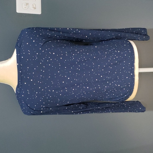 GapBody TrueSleep Super Soft Moon and Stars Modal Blend PJ top Sz S - Picture 4 of 8